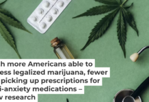 New research suggests that in some states, medicinal cannabis use could be leading to a reduction in the use of anxiety medications. Olena Ruban/Moment via Getty Images
